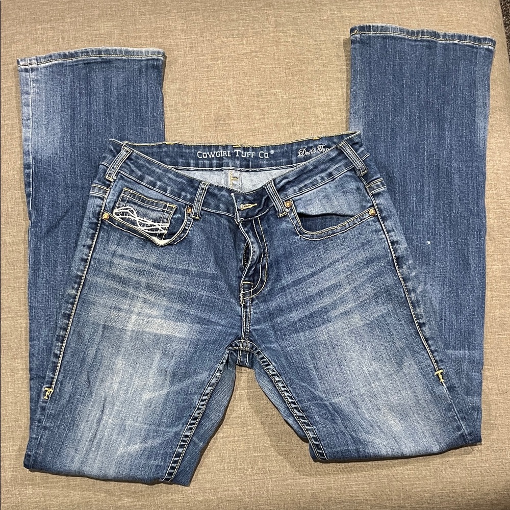 Cowgirl Tuff Blue Jeans